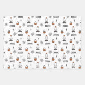 Halloween Ghost Skateboard Paper Sheets ラッピングペーパーシート (正面)