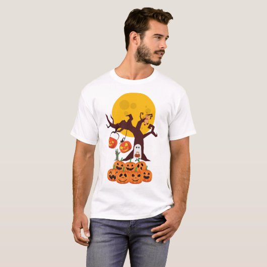 Halloween Ghost Tシャツ (正面フル)