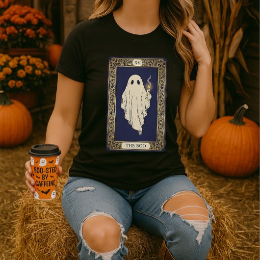 Halloween Ghost Tarot Card Tシャツ