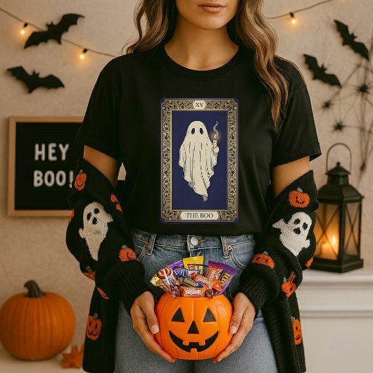 Halloween Ghost Tarot Card Tシャツ