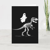 Halloween Ghost Walking Dinosaur Skeleton T Rex Fu カード (正面)