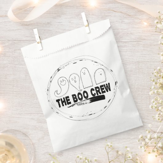 Halloween Ghosts フェイバーバッグ (クリップ留めされた状態)