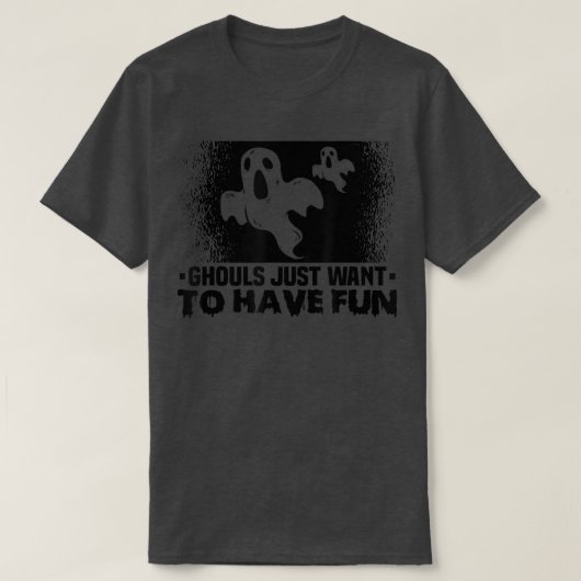 Halloween Ghouls just want to have fun Spooky Hall Tシャツ (デザイン正面)
