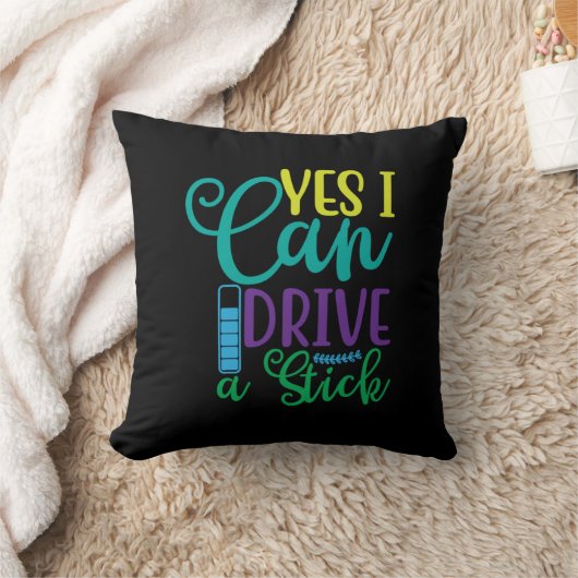 Halloween Gift Yes I Can Drive A Stick クッション (ブランケット)