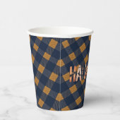 Halloween Gingham Lettering 紙コップ (右)