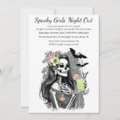 Halloween Girls Night Out | Spooky Cocktail Party 招待状 (正面)