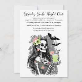 Halloween Girls Night Out | Spooky Cocktail Party 招待状