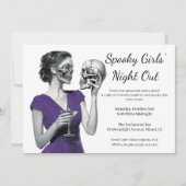 Halloween Girls Night Out | Spooky Cocktail Party 招待状 (正面)