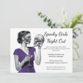 Halloween Girls Night Out | Spooky Cocktail Party 招待状 (スタンド正面)