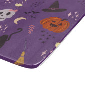 Halloween Glass Cutting Board – Skulls, Pumpkins カッティングボード (角)