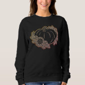 Halloween Glow Pumpkin Sweatshirt Womens スウェットシャツ (正面)