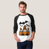 Halloween Gnome 3/4 Sleeve Raglan T-Shirt Tシャツ (正面フル)