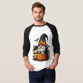 Halloween Gnome 3/4 Sleeve Raglan T-Shirt Tシャツ (正面フル)