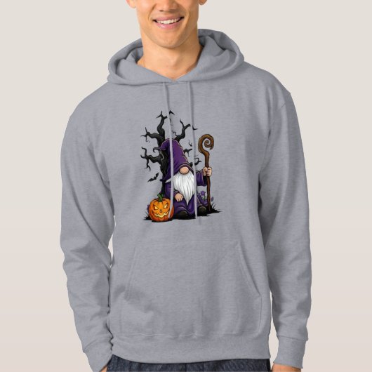 Halloween Gnome Adult Pullover Hoodie パーカ (正面)