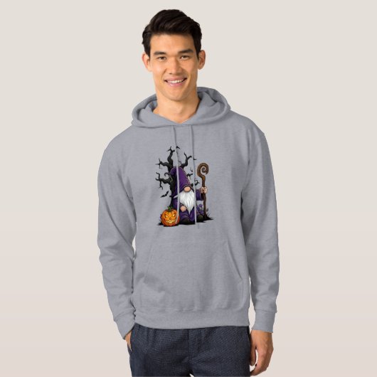 Halloween Gnome Adult Pullover Hoodie パーカ (正面フル)