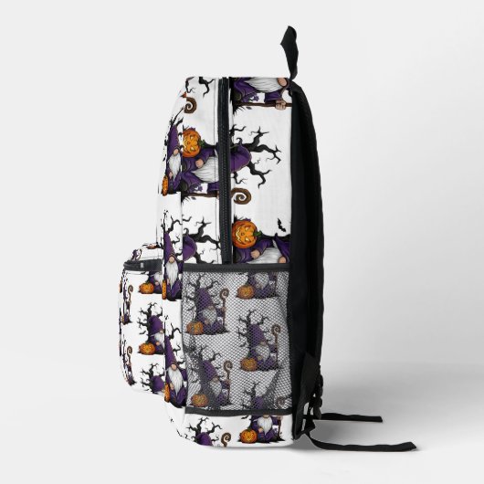 Halloween Gnome Backpack プリントバックパック (右)
