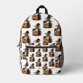 Halloween Gnome Backpack プリントバックパック (正面)