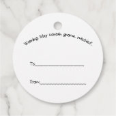 Halloween Gnome Favor Tags フェイバータグ (裏面)