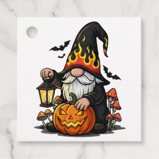 Halloween Gnome Favor Tags フェイバータグ (正面)
