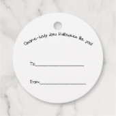 Halloween Gnome Favor Tags フェイバータグ (裏面)