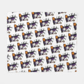Halloween Gnome Fleece Blanket フリースブランケット (正面(横))