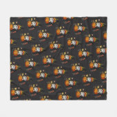 Halloween Gnome Fleece Blanket フリースブランケット (正面(横))