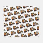 Halloween Gnome Fleece Blanket フリースブランケット (正面(横))