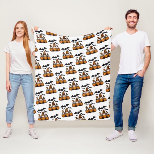 Halloween Gnome Fleece Blanket フリースブランケット (インサイチュ)