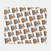 Halloween Gnome Fleece Blanket フリースブランケット (正面(横))