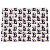 Halloween Gnome Gift Bag ラージペーパーバッグ (正面)