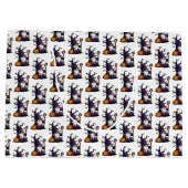 Halloween Gnome Gift Bag ラージペーパーバッグ (裏面)