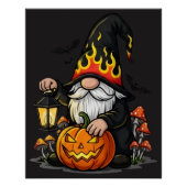 Halloween Gnome Glossy Poster ポスター (正面)