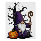 Halloween Gnome Glossy Poster ポスター (正面)