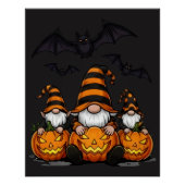 Halloween Gnome Glossy Poster ポスター (正面)