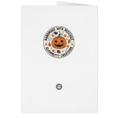 Halloween Gnome Greeting Card (裏面)