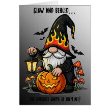 Halloween Gnome Greeting Card