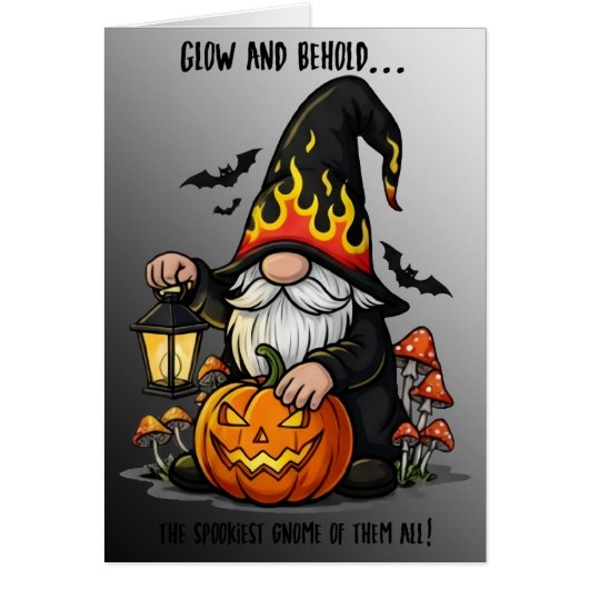 Halloween Gnome Greeting Card (正面)