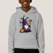 Halloween Gnome Kids Pullover Hoodie (正面)