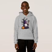 Halloween Gnome Kids Pullover Hoodie (正面フル)