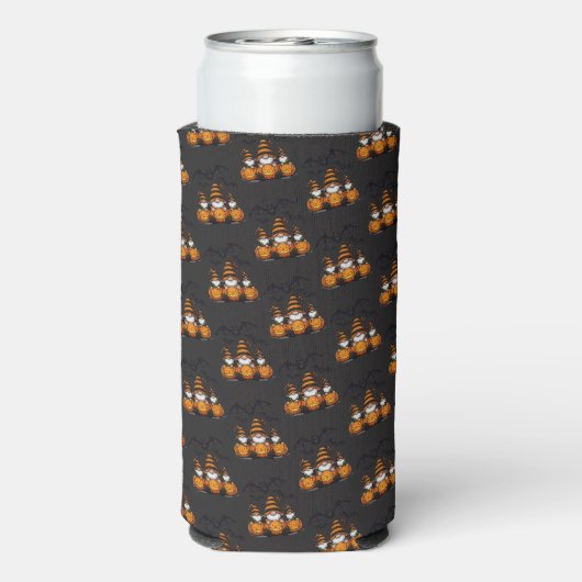 Halloween Gnome Koozie スリム缶クーラー (Seltzer裏面)