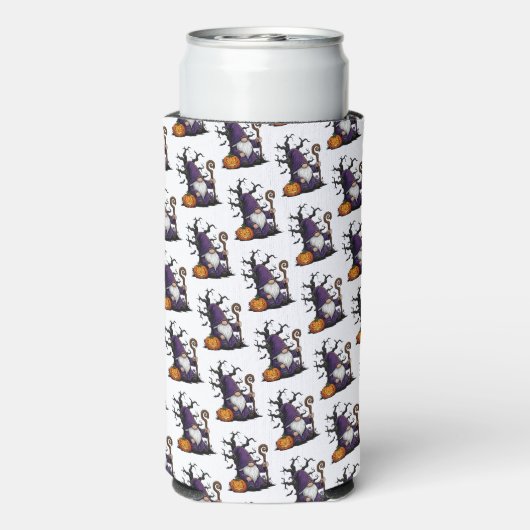 Halloween Gnome Koozie スリム缶クーラー (Seltzer裏面)
