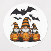 Halloween Gnome Labels ラベル (デザイン1)