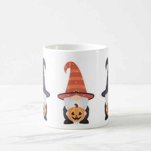 Halloween Gnome Mug | Cute Pumpkin Coffee Cup コーヒーマグカップ (中央)