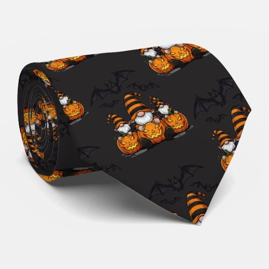 Halloween Gnome Neck Tie ネクタイ (ロール)