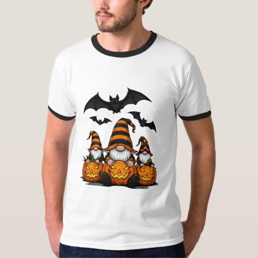 Halloween Gnome Ringer T-Shirt Tシャツ (正面)