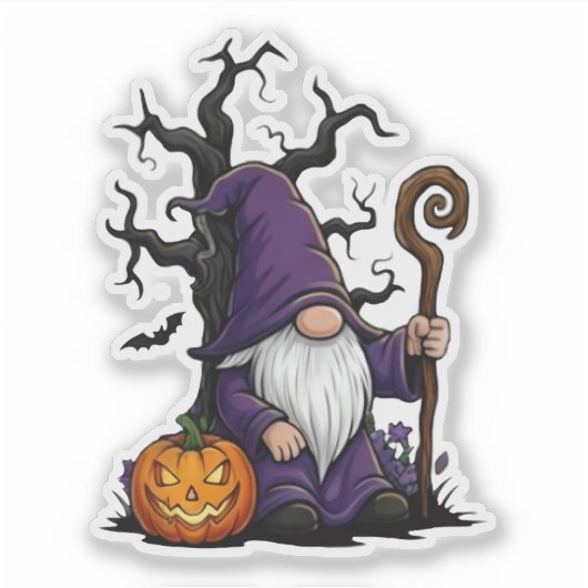 Halloween Gnome Sticker シール (正面)