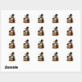 Halloween Gnome Sticker ラウンドシール (シート)