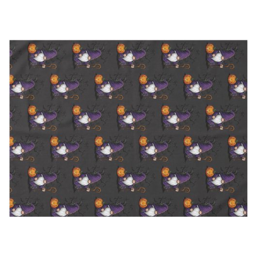Halloween Gnome Tablecloth テーブルクロス (正面(横))