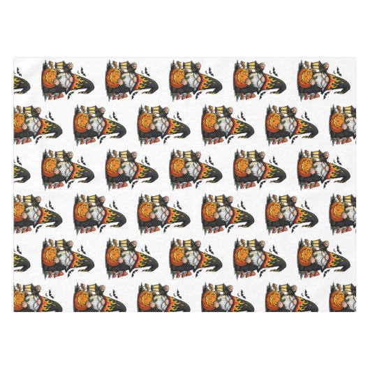 Halloween Gnome Tablecloth テーブルクロス (正面(横))