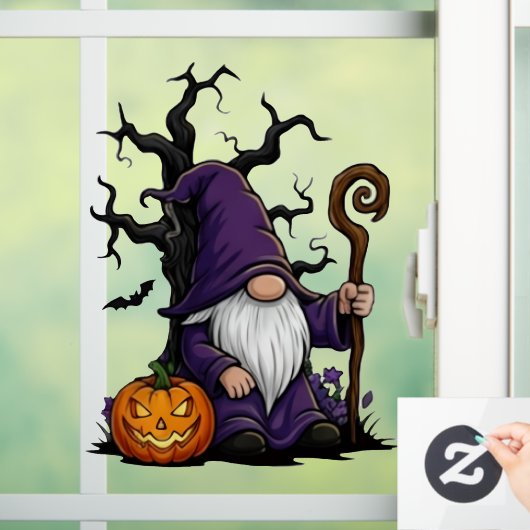 Halloween Gnome Window Cling ウィンドウサイン (ホーム)